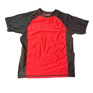Coastalista Rash Guard‎ SPF 50+ Swim Shirt Short Sleeve Top Kids Youth Small